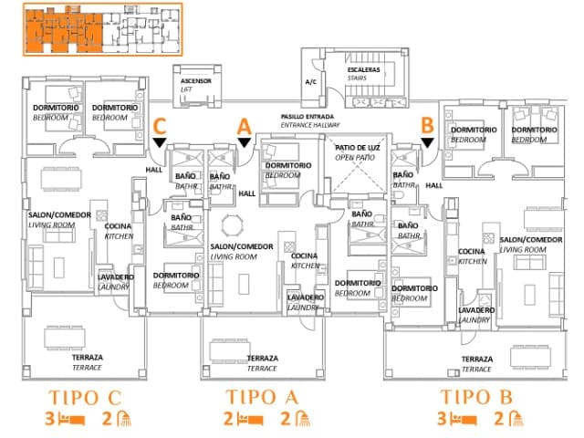 Alaprajz — Residencial Sol de Salinas